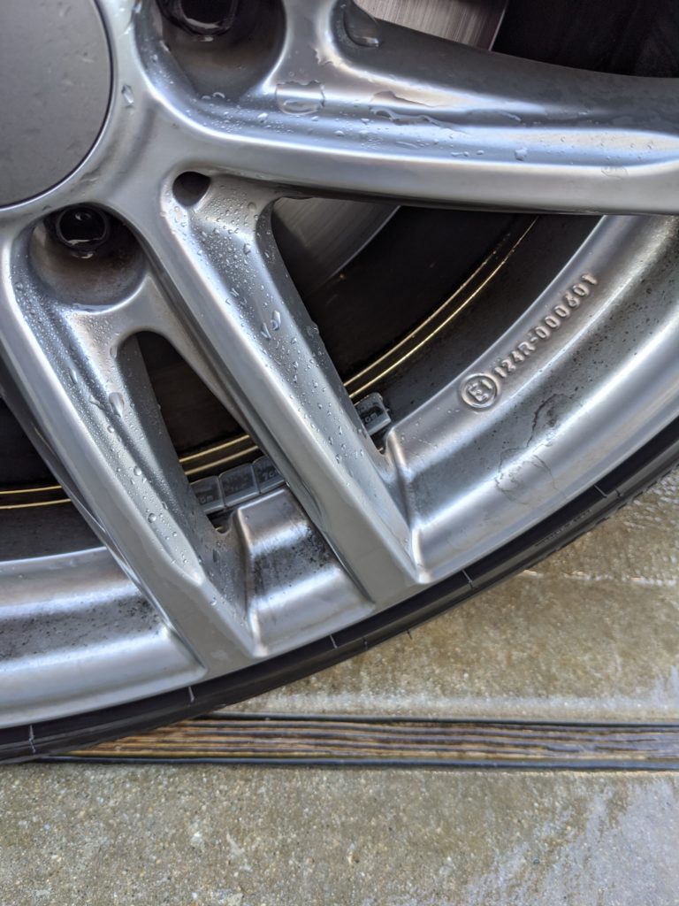 Wheel after power washer